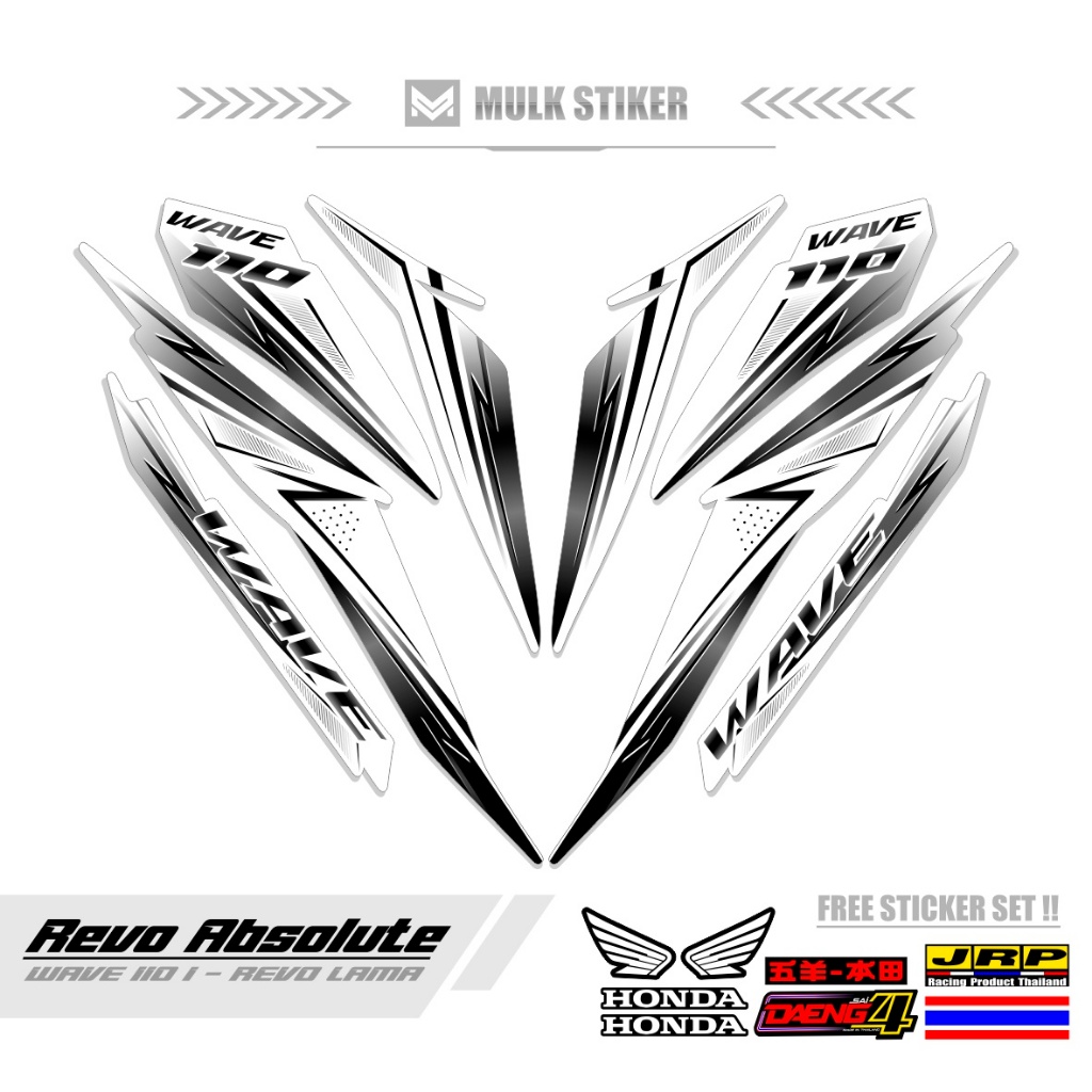 ABSOLUTE REVO 110 CW STRIPING 93 MOTIF ABSOLUTE REVO 110 STICKER/ REVO ...