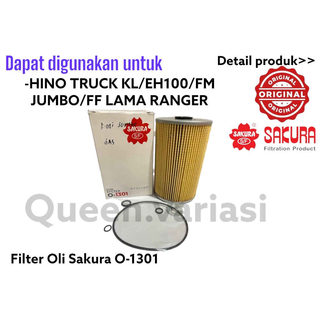 Truck Oil FILTER KL/EH 100/FM JUMBO/FF Old RANGER SAKURA O-1301 ...