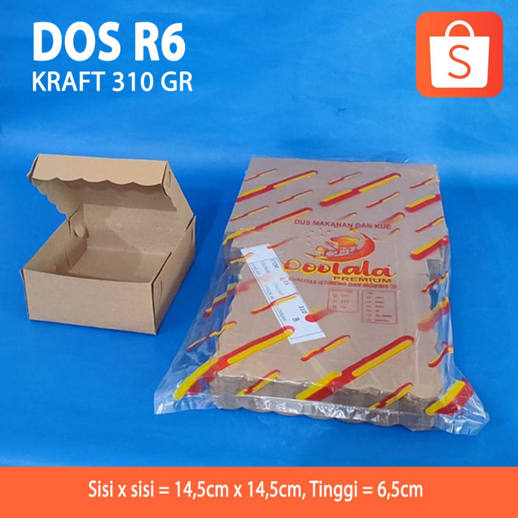 Dos R6 Kraft 310 Gr Plain Kraft Cake Box/ (100 Pcs) | Shopee Philippines