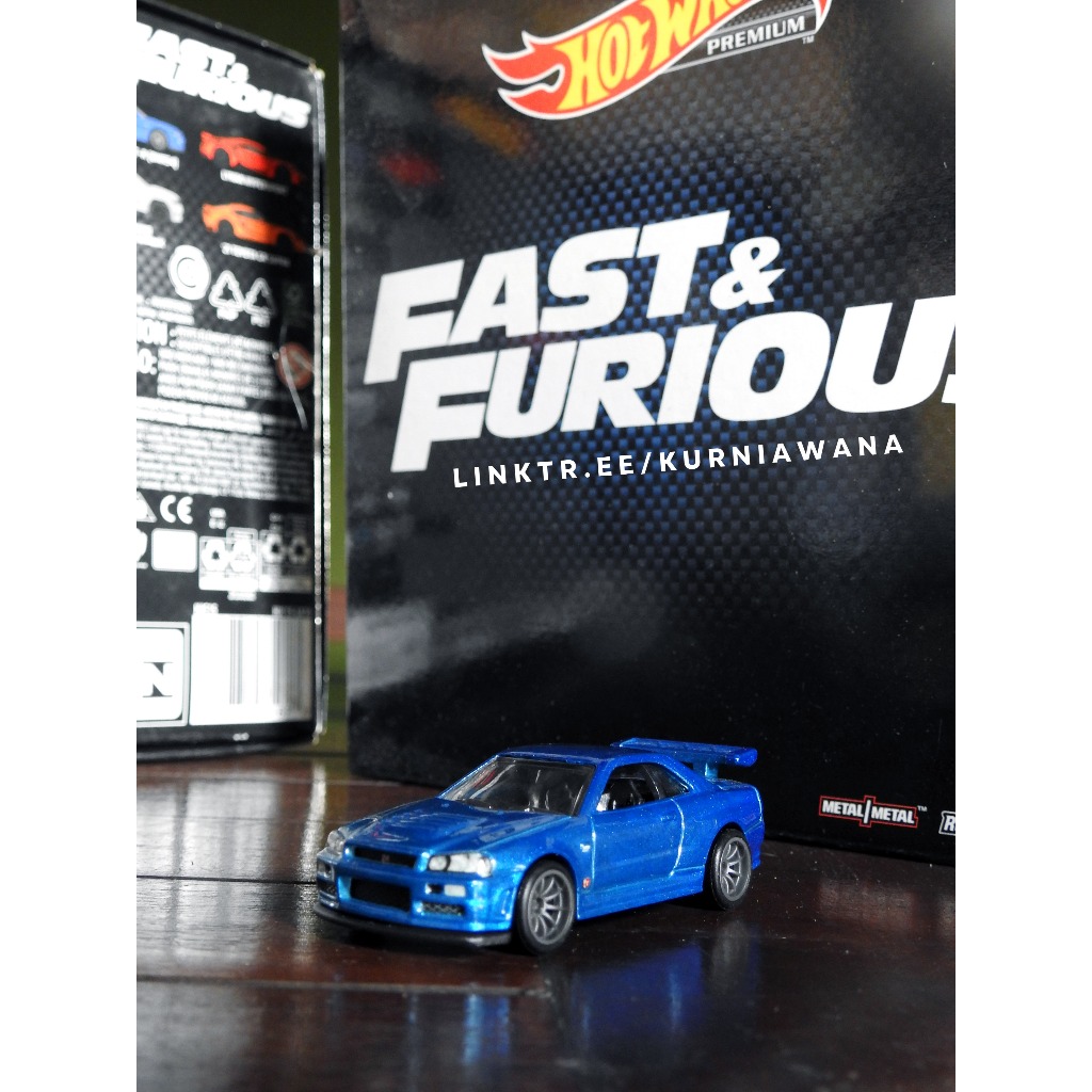 Hot Wheels Velozes e Furiosos Premium Nissan Skyline GTR (BNR34) - Fast