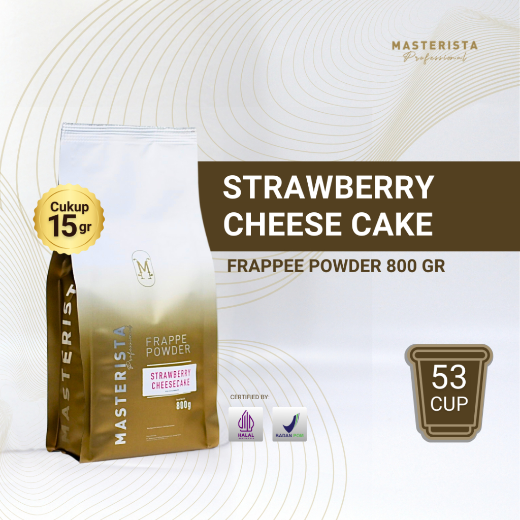Masterista Strawberry Cheese Cake Drink Powder 800 gr | Shopee Philippines
