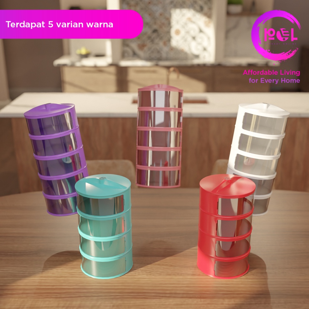 Special Price POL Tudung Saji 4 5 Layers Plastic Food Storage Rack ...