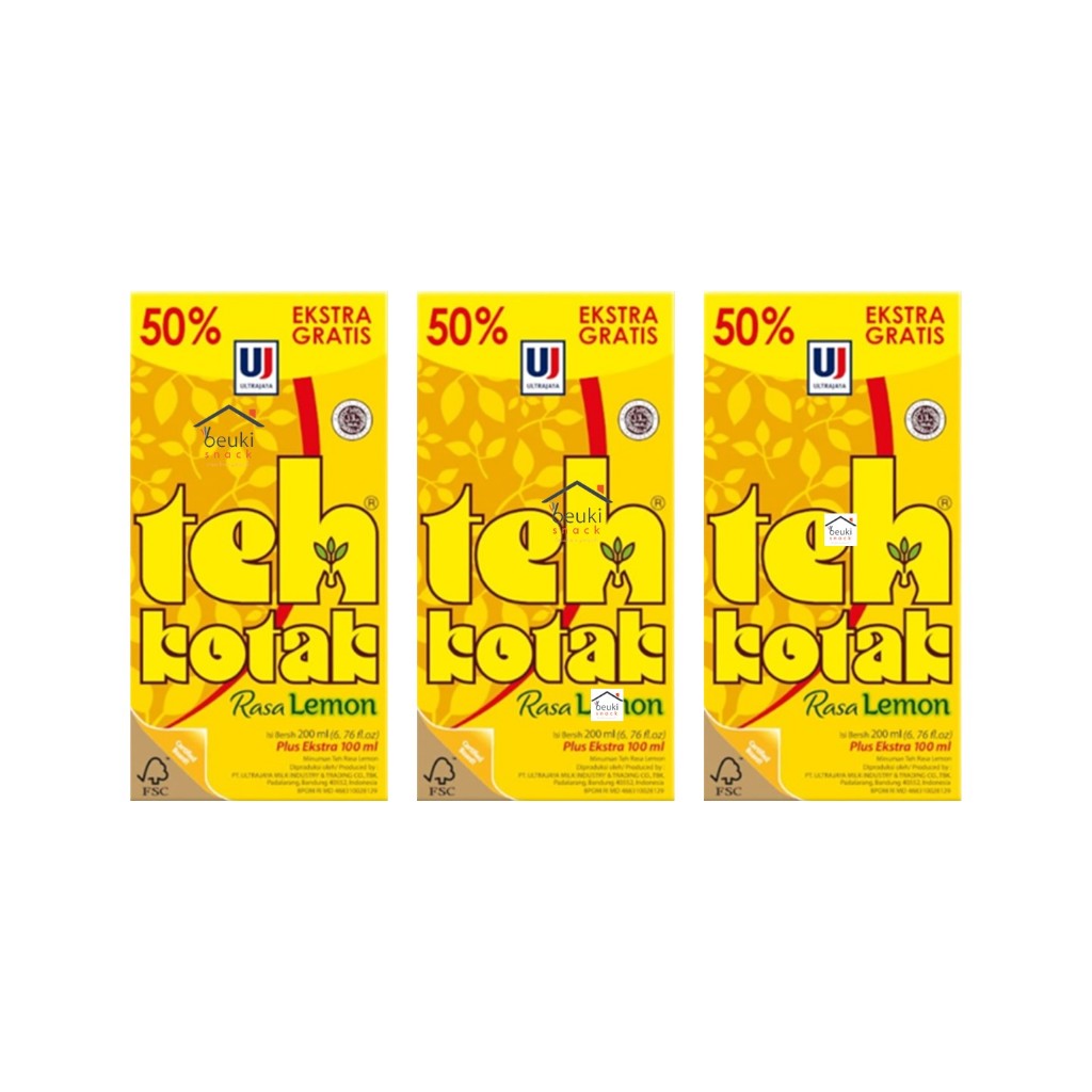 3PCS Lemon Tea Box Ultra Jaya Product Tetra Pack Tea Drink | Shopee ...