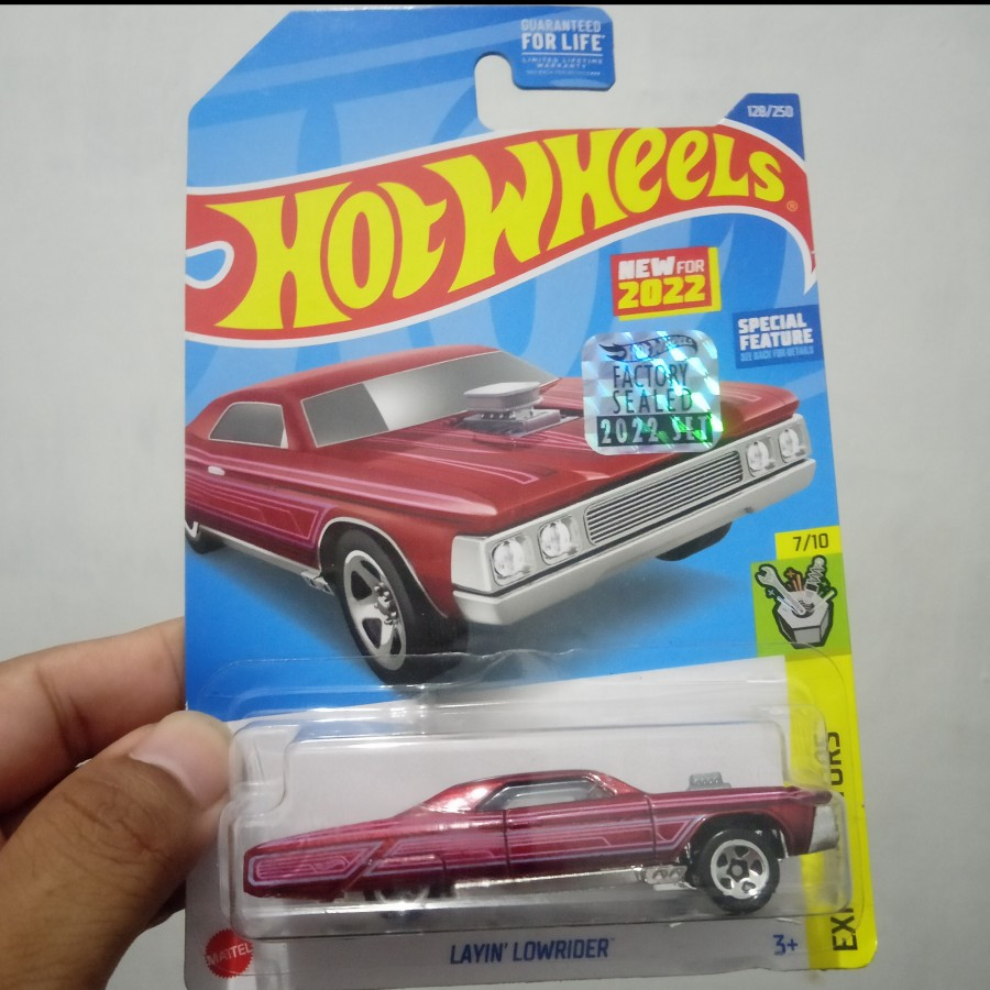 Hot Wheels Layin Lowrider Red Diecast Car Miniature Kids Toy Car ...