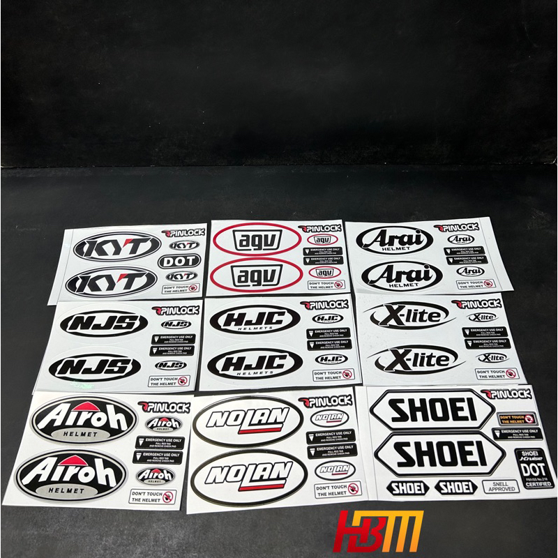 KYT/SHOEI/ARAI print cutting Sticker | Shopee Philippines