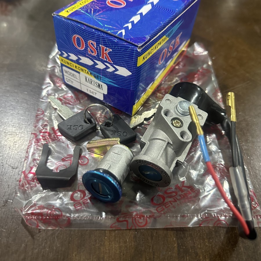 Assy OSK KHARISMA Ignition KEY KEYSET KEY SET Motorcycle Seat Front ...