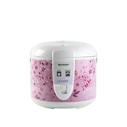 Sharp KSR18MSPK Rice Cooker 1.8 Liter Pink Flower Motif | Shopee ...