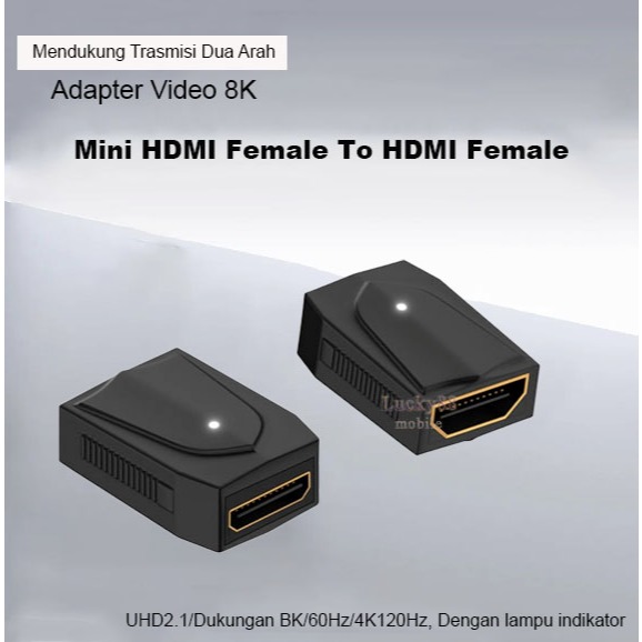 U Vorm HDMI 2.1 Adapter Mannelijk naar Vrouwelijk