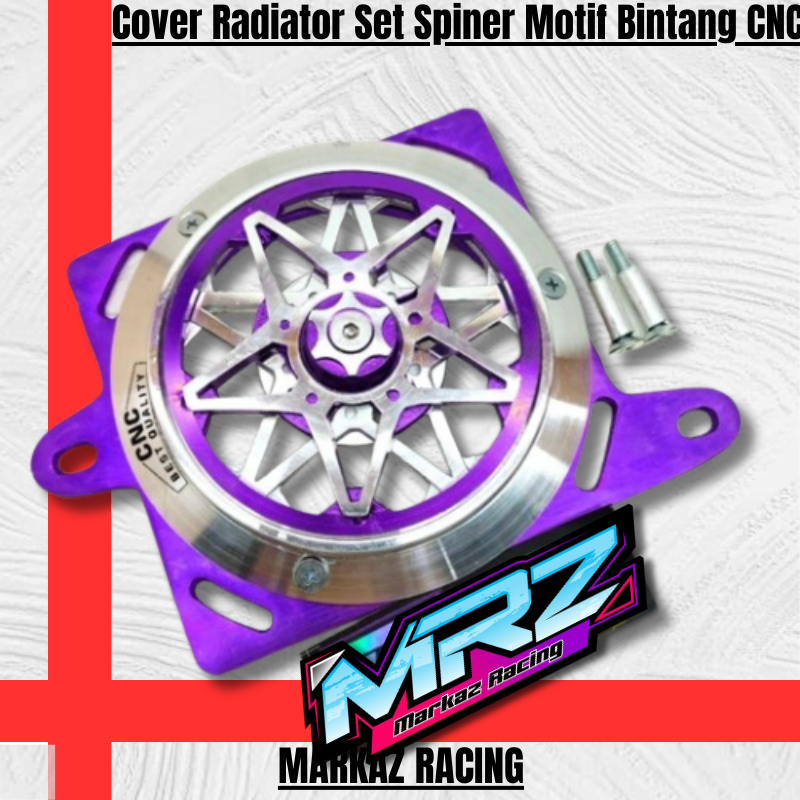 Spinner Radiator Cap Set CNC Star Motif Honda Vario 160 / PCX 160 Bonus ...