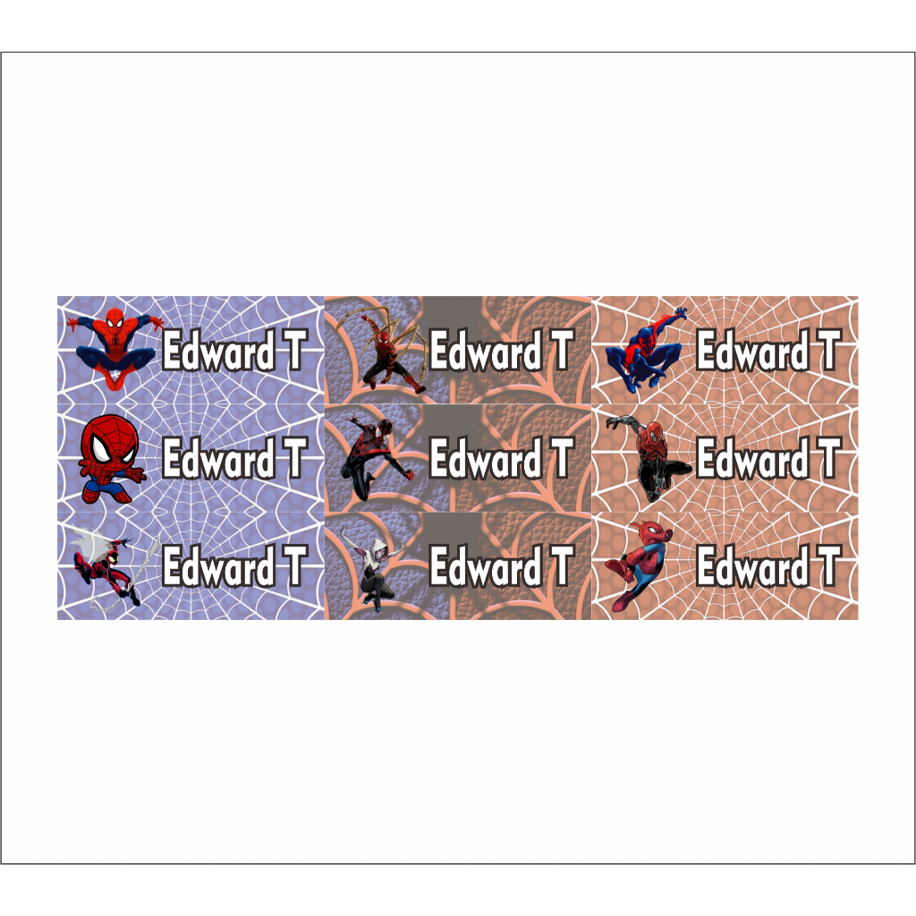 Water proof name label sticker waterproof vinyl size 4,5x1.7cm ...