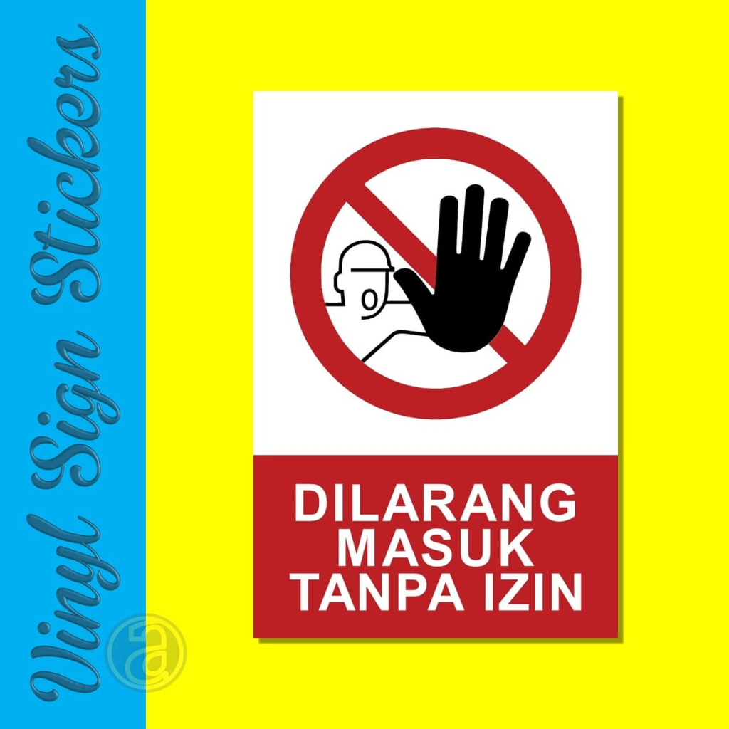 Vinyl Sticker 20x30 cm Safety Sign K3 Sign Warning Sticker Writing ...