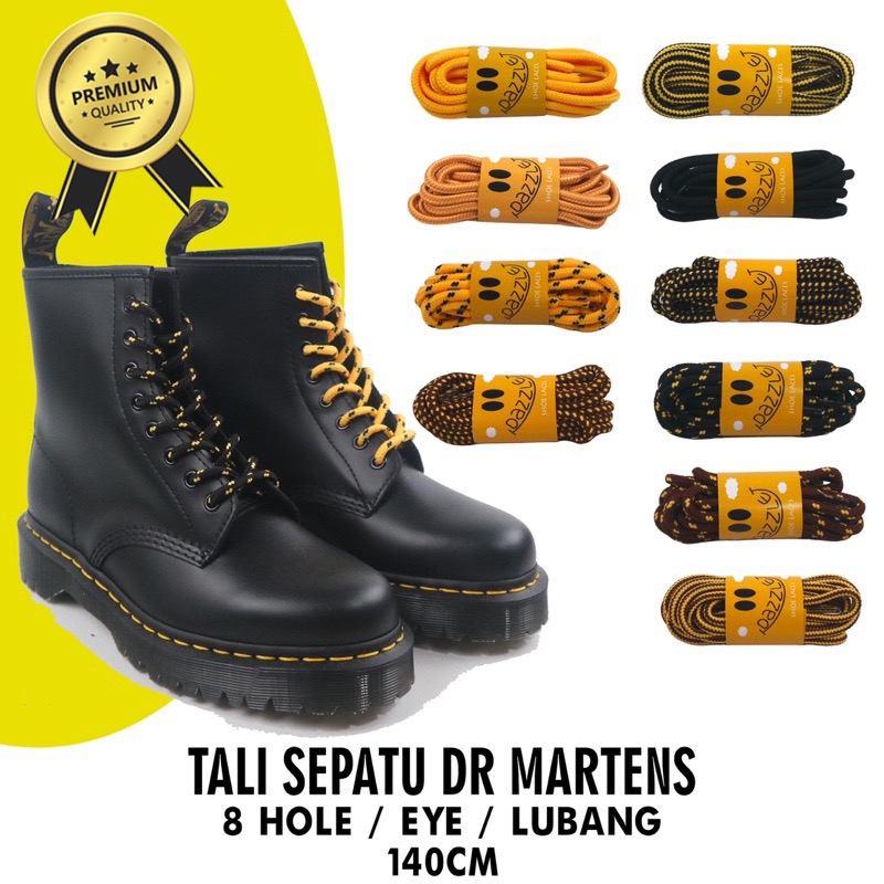 Dr Martens 8-hole premium Shoelaces - 1460 8-hole eye Laces | Shopee ...