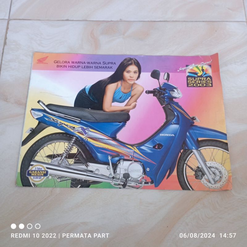 Advertisement brochure honda supra 100 supra old supra x supra xx supra ...