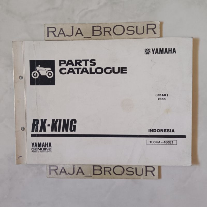 Parts Catalog Book/Parts Catalog Catalog Manual Book Yamaha RX King 3KA ...