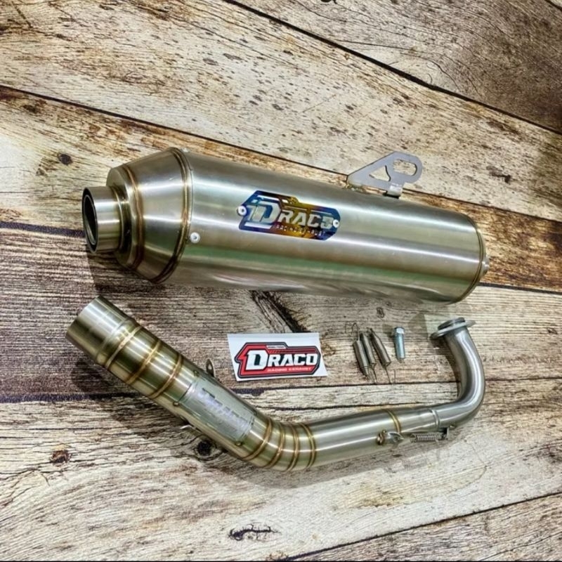 Original DRACO Standard Racing exhaust inlet 38mm Nmax PCX Lexi Aerox ...