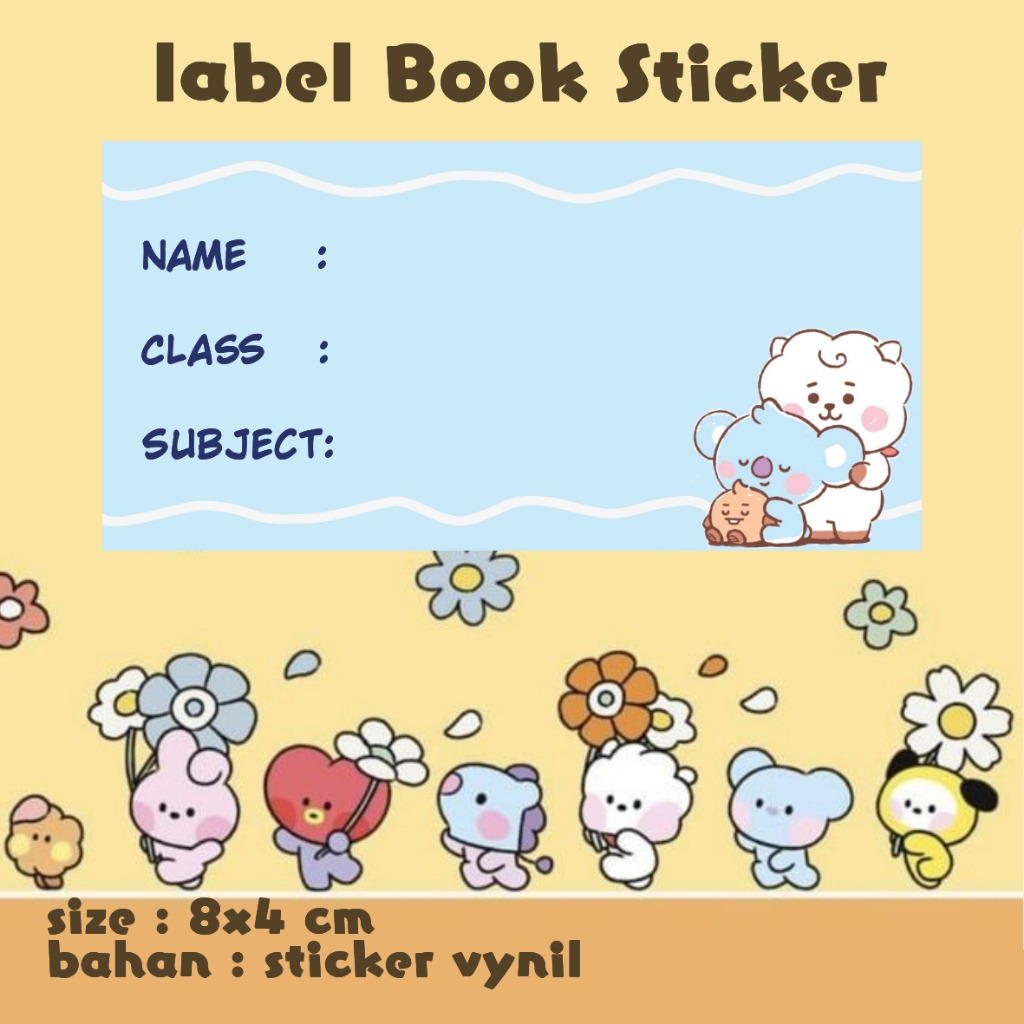 Sakura ARTWORK Label Book Sticker Sheet/Name Label Sticker | Shopee ...