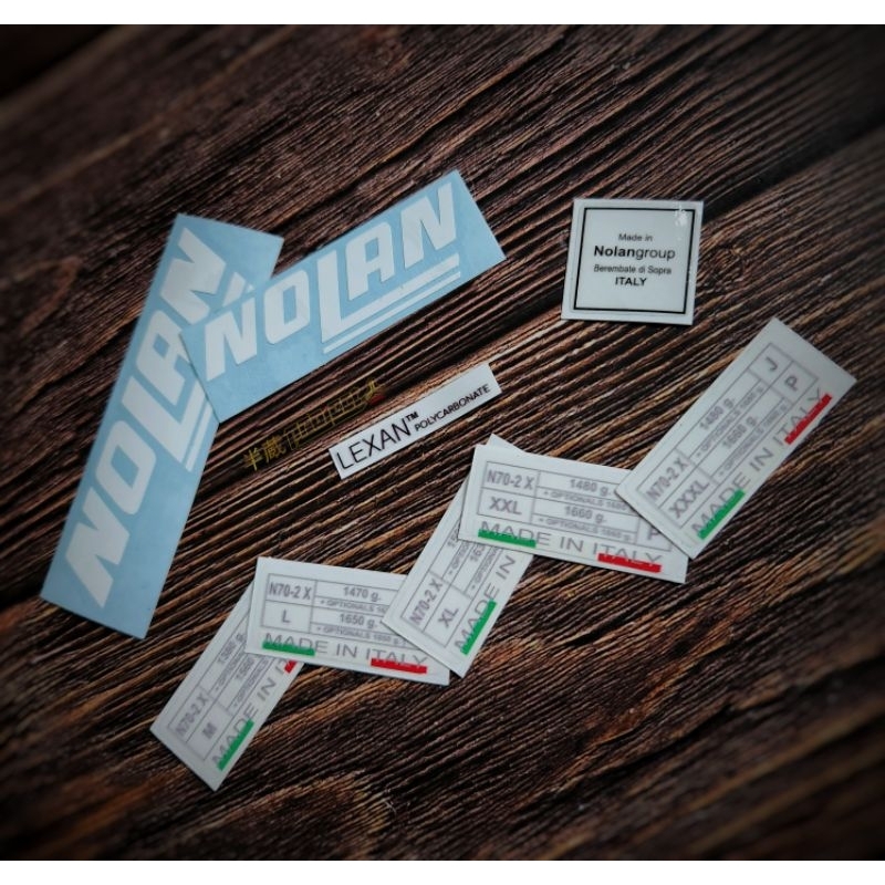 Nolan N70-2 X Sticker Set (PRINT) | Shopee Philippines