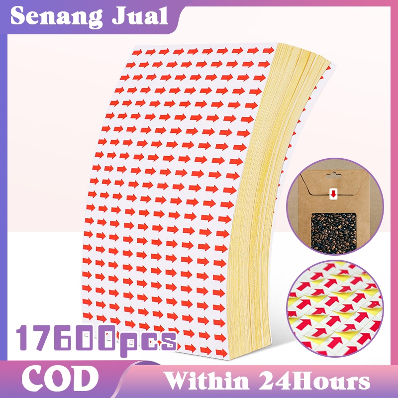 Small Label Sticker 1.2cm 17600pcs Arrow Sign Sticker | Shopee Philippines
