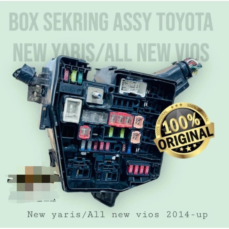 Fuse Box assy toyota new yaris/all new vios 2014 2015 2016 2017 2018 ...
