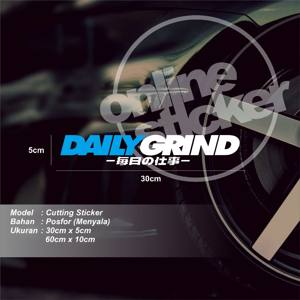 Daily Grind Stickers (not Daily)| Cutting lights up | Shopee Philippines