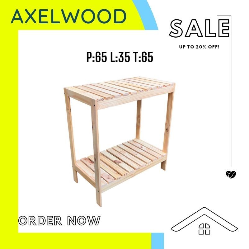 Multipurpose shelf,/ shelf, 2-tier shelf,/ wooden shelf, multi-purpose ...