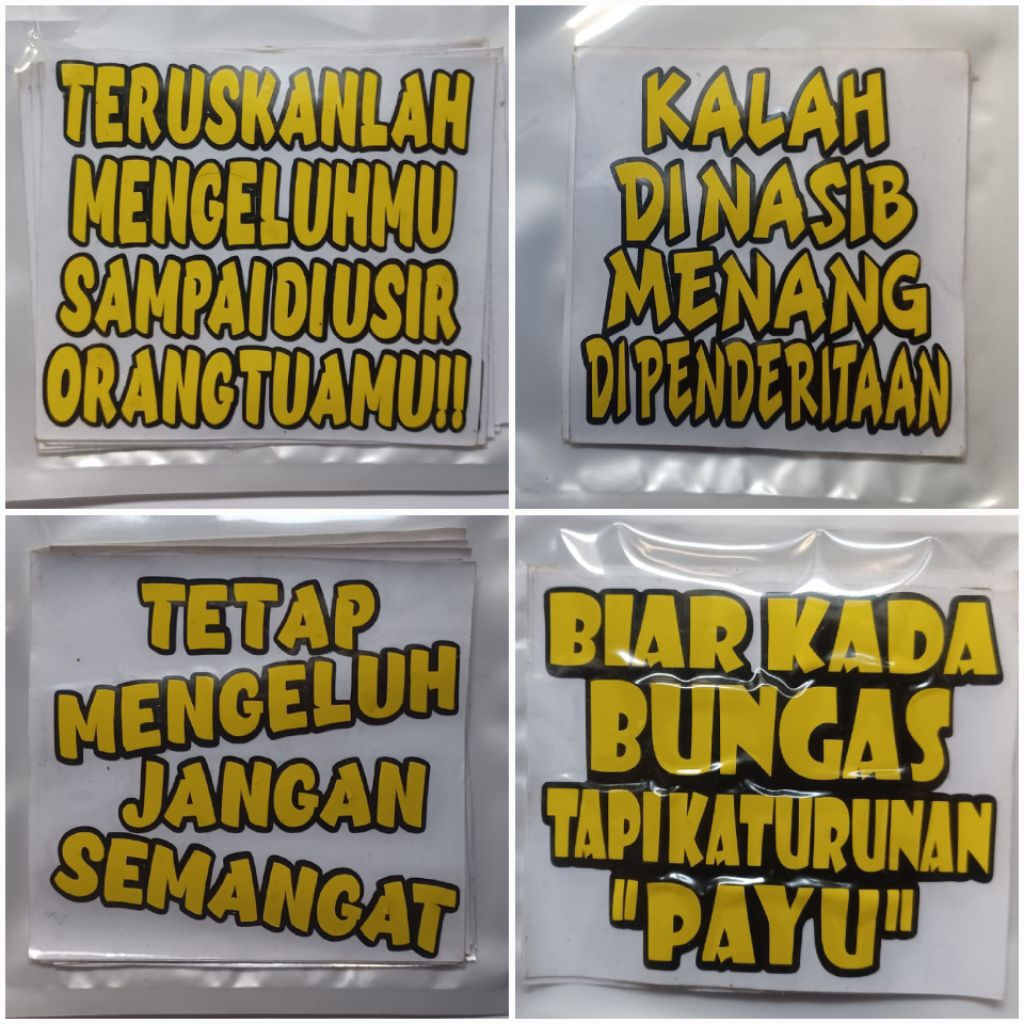 Banjar word cutting Sticker vol.3 | Shopee Philippines