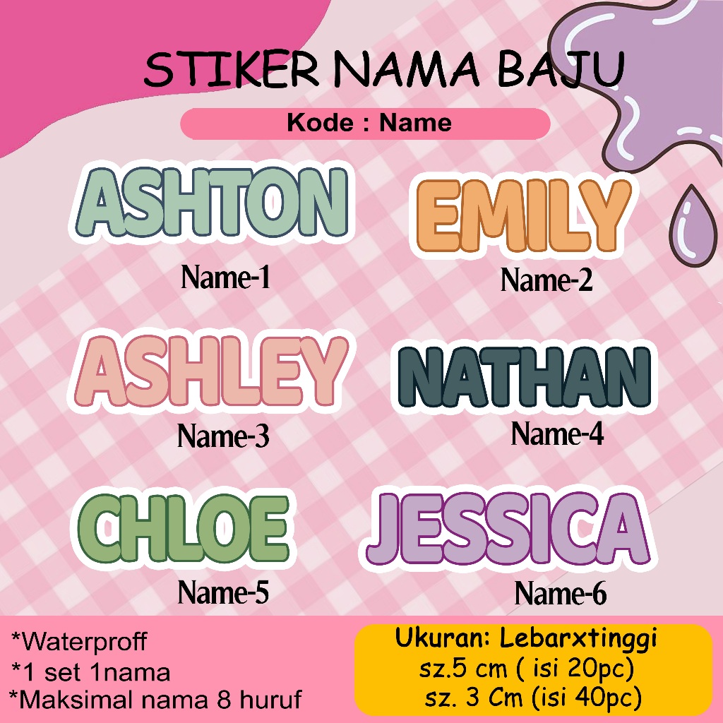Clothes Name Sticker | Cloth Name Sticker | Ironing Clothes Sticker ...