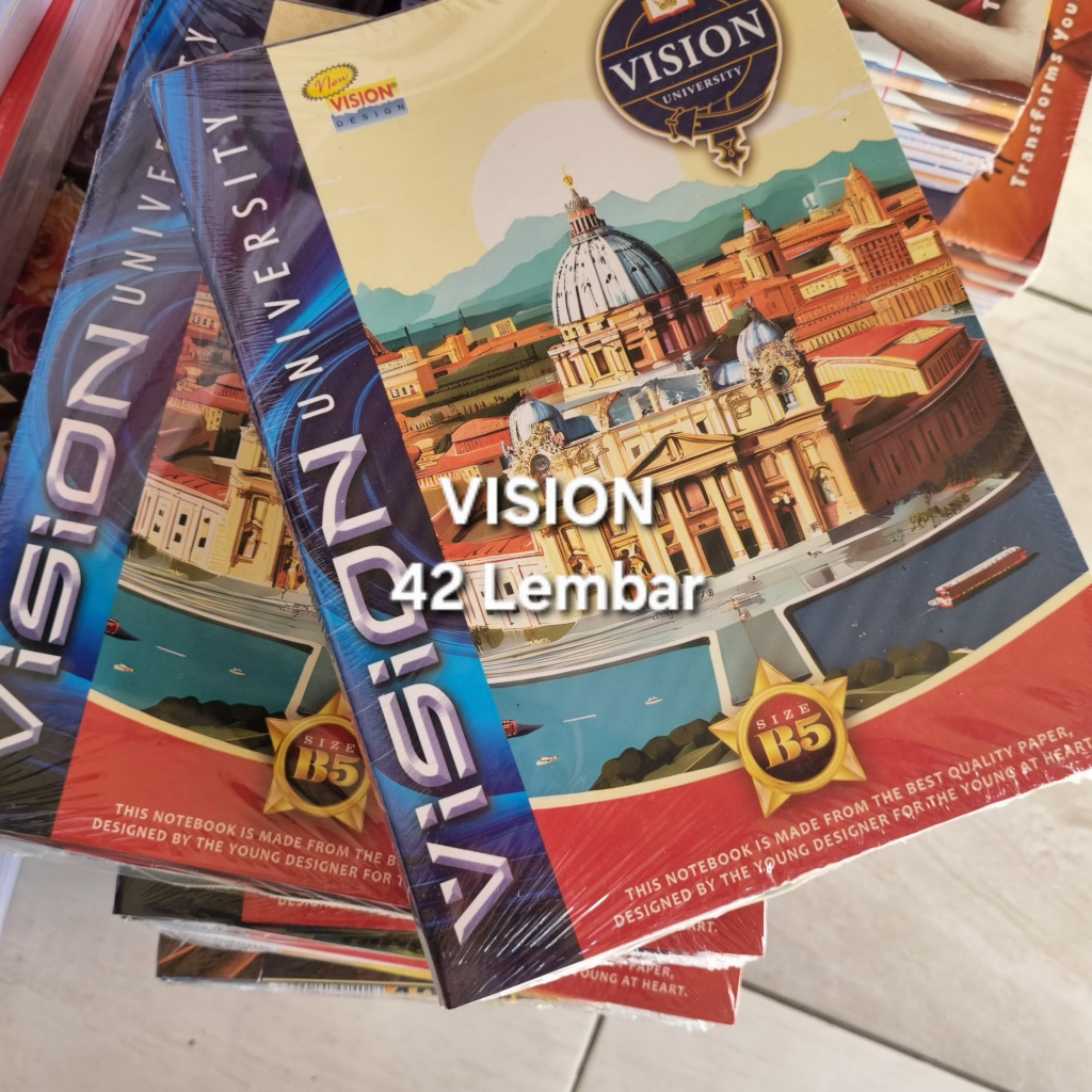 BOXY VISION NOTEBOOK CONTENTS 42 SHEETS MOTIVE LIKE IN THE PHOTO ...