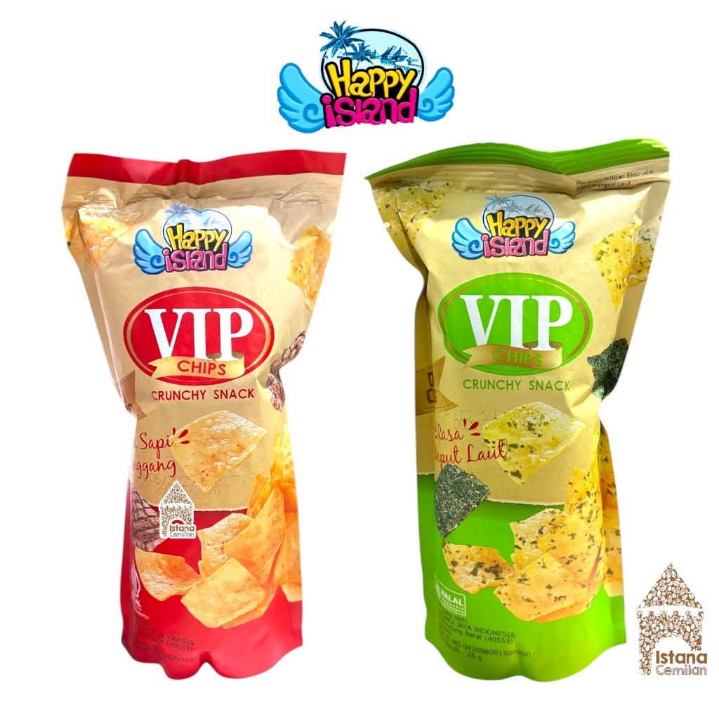 VIP Chips Snack Viral Seaweed / Roast Beef Chips 28 Grams | Shopee ...
