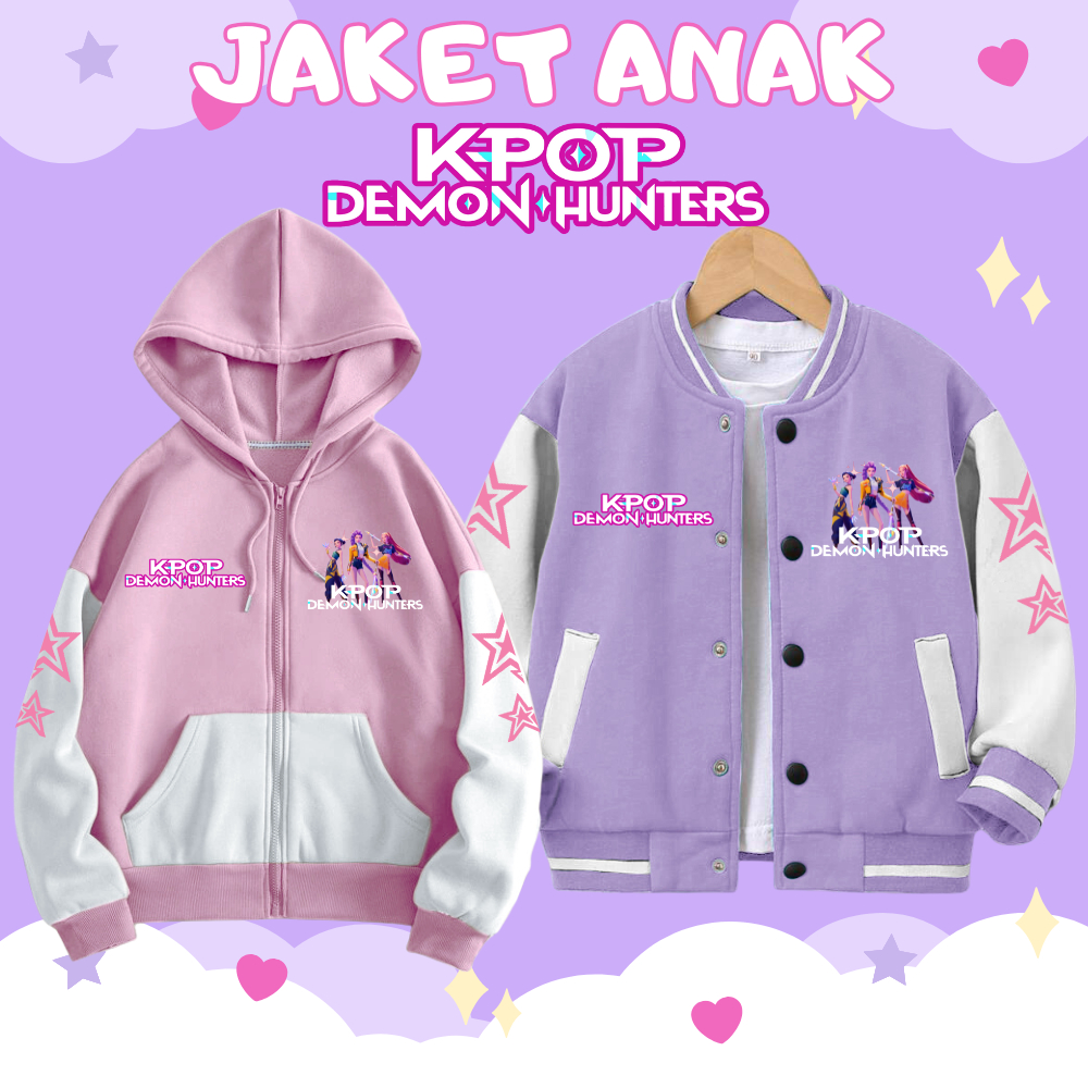 KPOP DEMON HUNTER GIRLS JACKET AGE 2-12 YEARS | Shopee Philippines