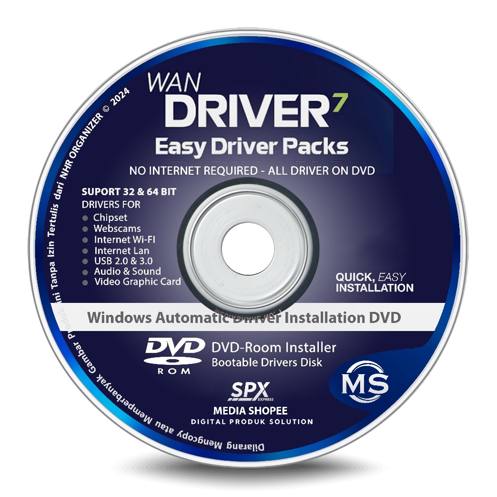 DVD Installer WanDrv7 Easy DriverPacks For Windows 7 and 10 | Offline ...