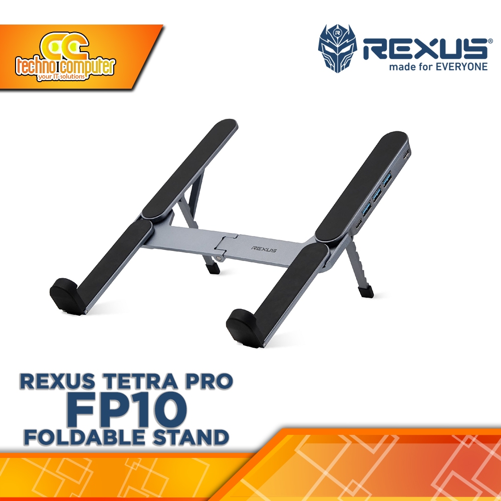 REXUS TETRA Pro FP10 Foldable Laptop Stand with Type C & USB 3.0 ...