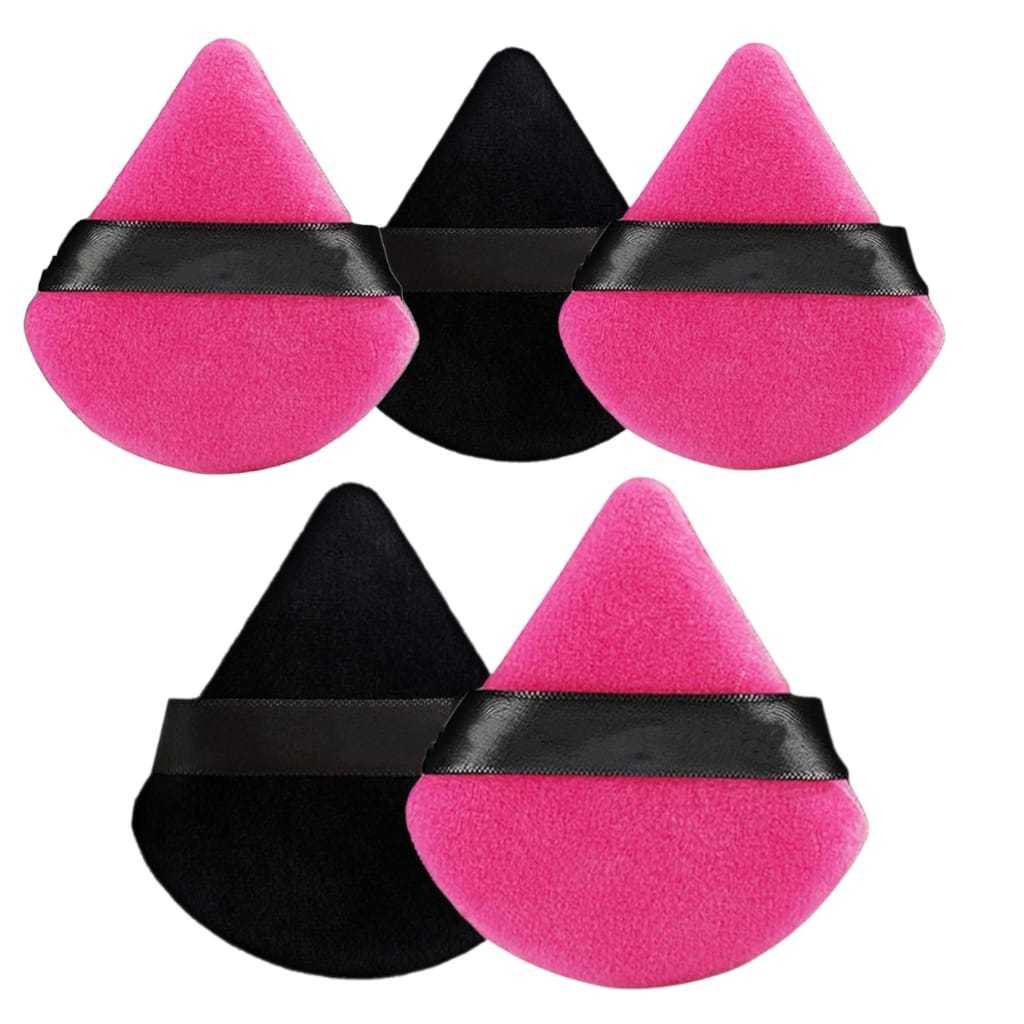BOOM - Powder Sponge Contents 5 Pcs Triangle Puff Sponge Pizza Model ...