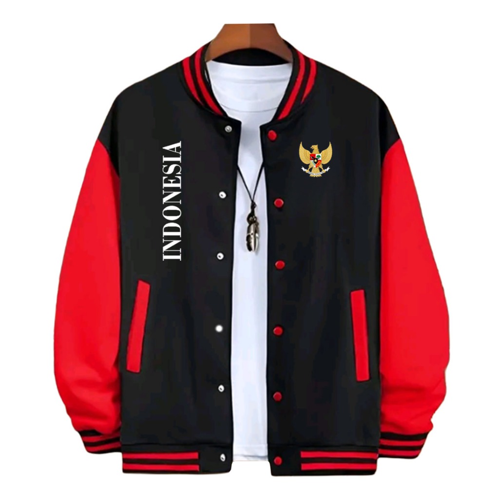 Garuda Indonesia Men's and Women's Varsity baseball Jacket, White ...