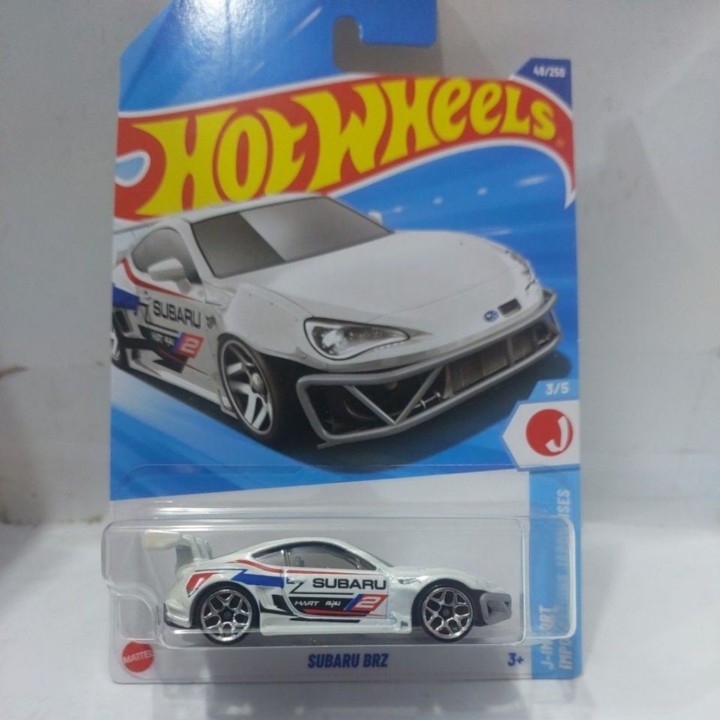 Hot Wheels Subaru BRZ Blanche 1:64 - Série HW J-Imports 2025 - Carte Courte (JBB55) Neuve