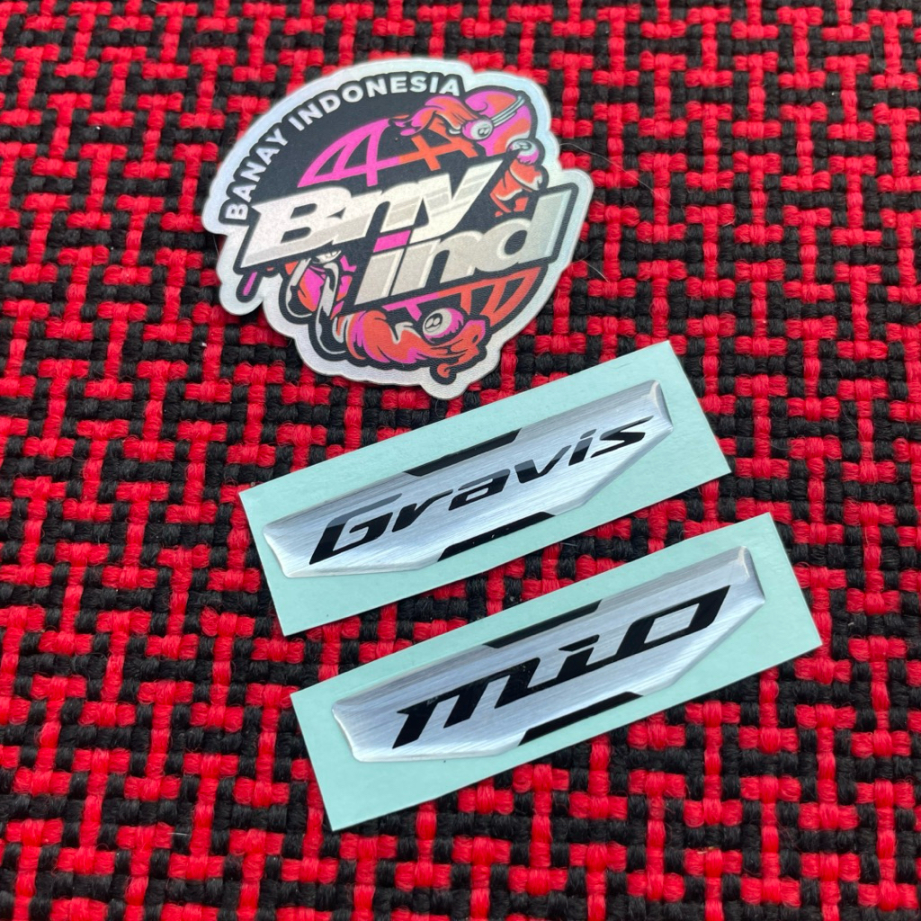 MIO GRAVIS Embossed EMBLEM STICKER | Shopee Philippines