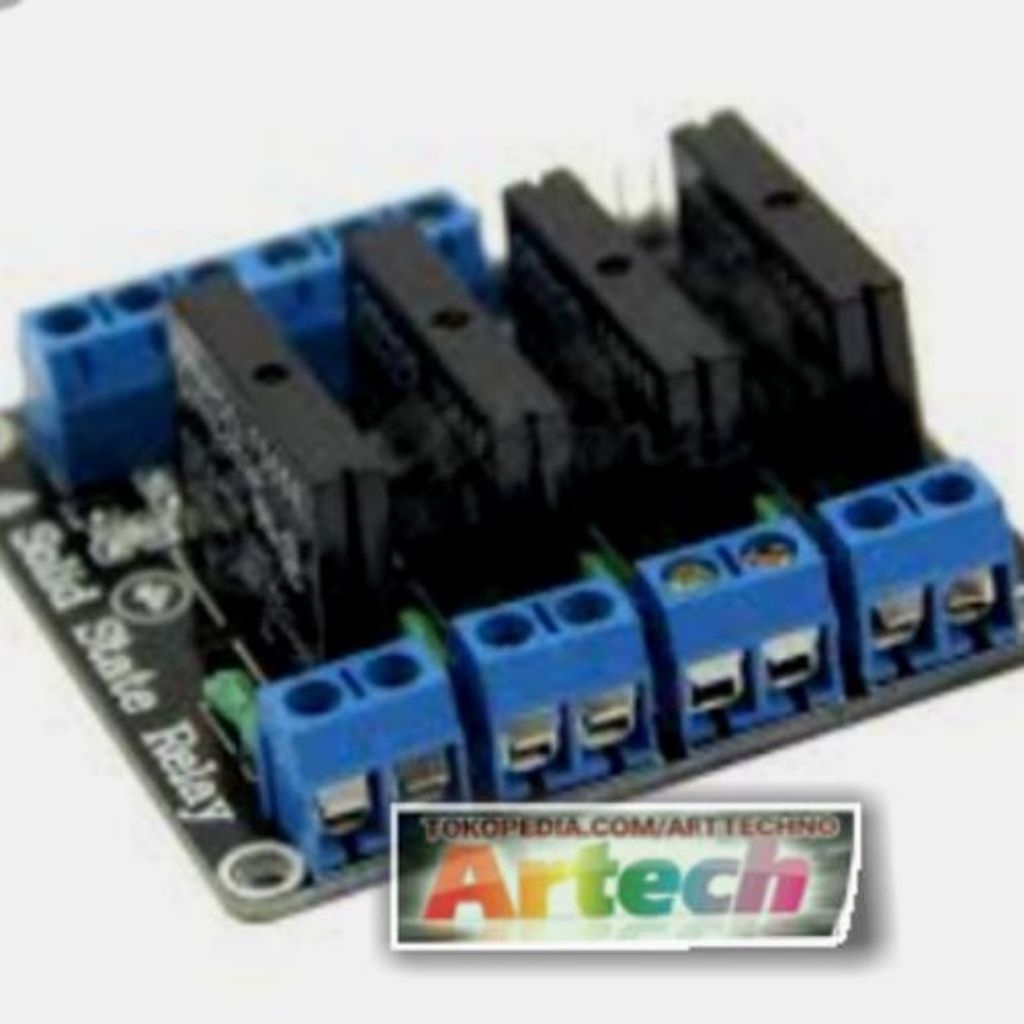 SSR Relay Module 4 Channel 5V DC Solid State esp32 esp-32 nodemcu Uno ...