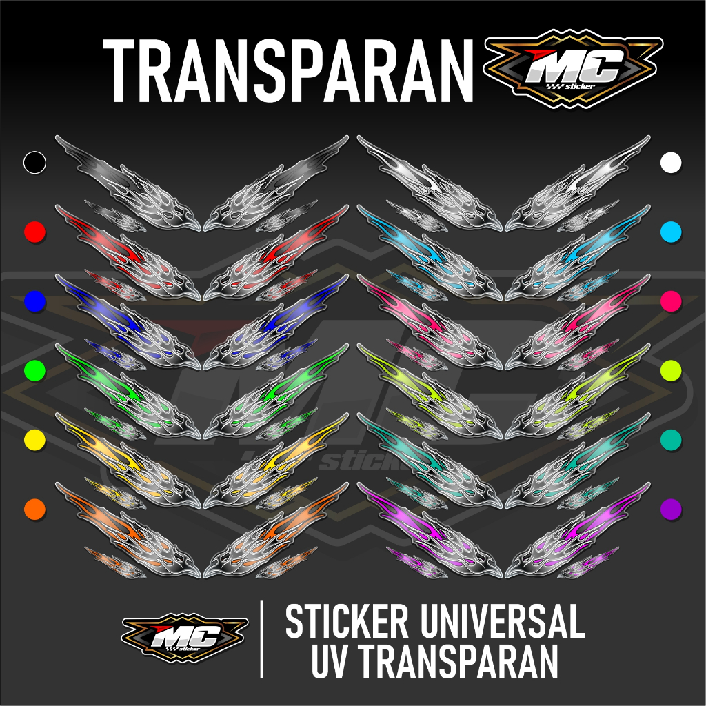 MC Universal Transparent Cutting Sticker - UNIVERSAL FIRE Sticker FOR ...