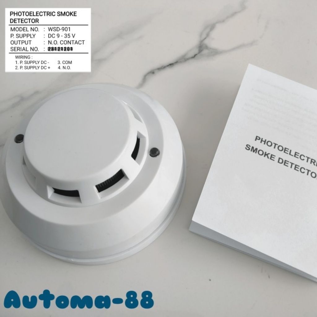 SMOKE Detector Normally Open 4 wire Smoke Detector for Network Fire ...