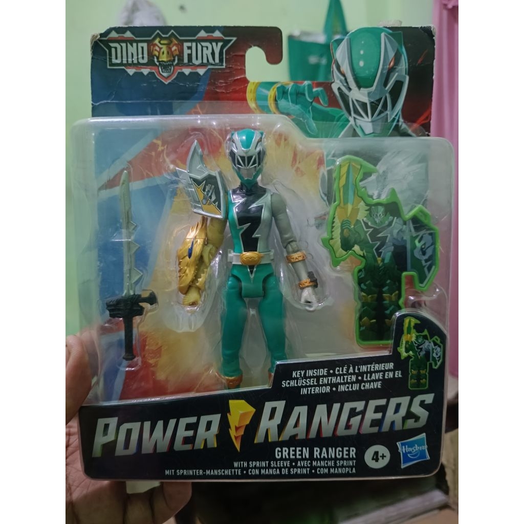 Power Rangers Dino Fury Green Ranger 6 in Action Figure Hasbro 2021 Key