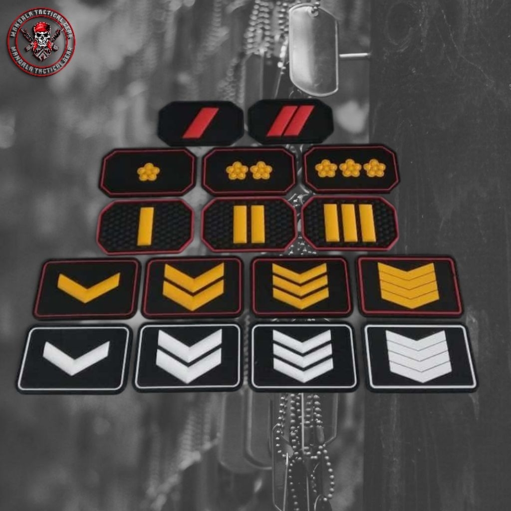 POLRI Rank Rubber Patch / Rubber police rank patch | Shopee Philippines