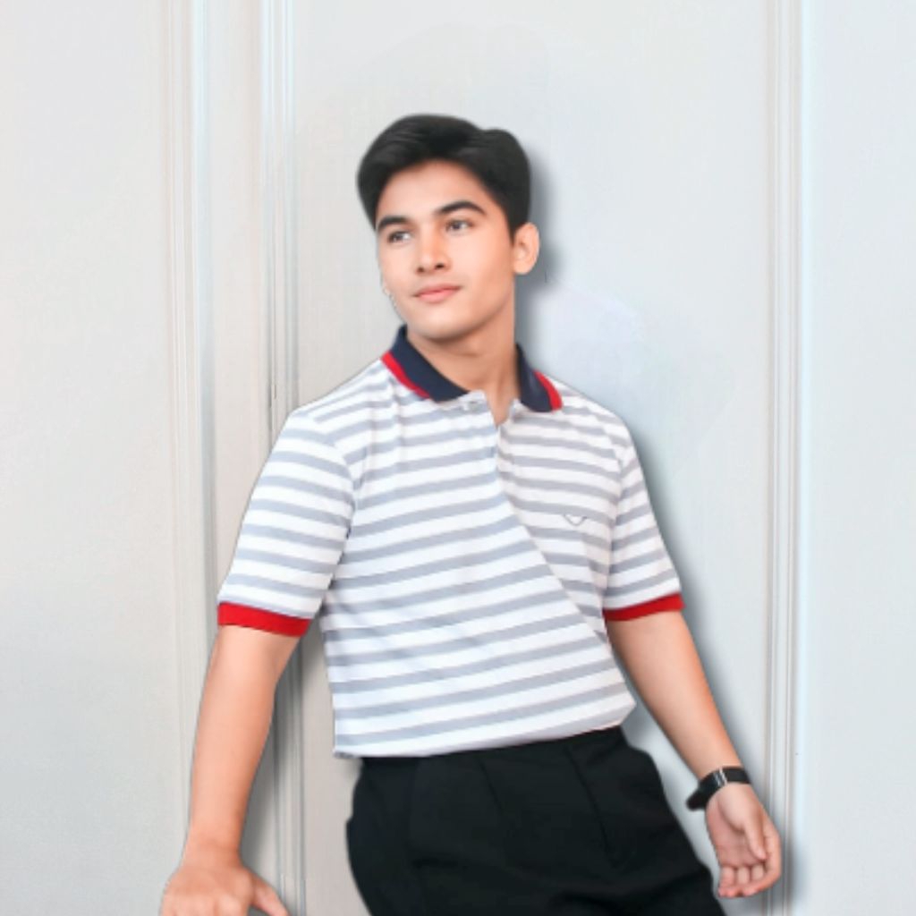 Daniel Rebello Bare Men's Short Sleeve Striped CollarPOLO | Shopee ...
