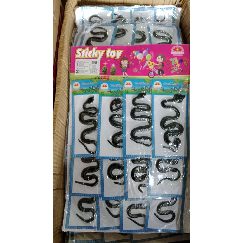 STICKY RUBBER INSECT AND SNAKE TOY | Shopee Philippines