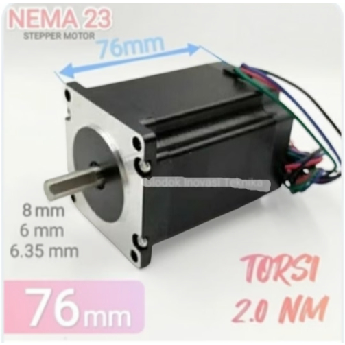 Motor stepper 57 steper NEMA 23 NEMA23 CNC Router 2 single phase ...
