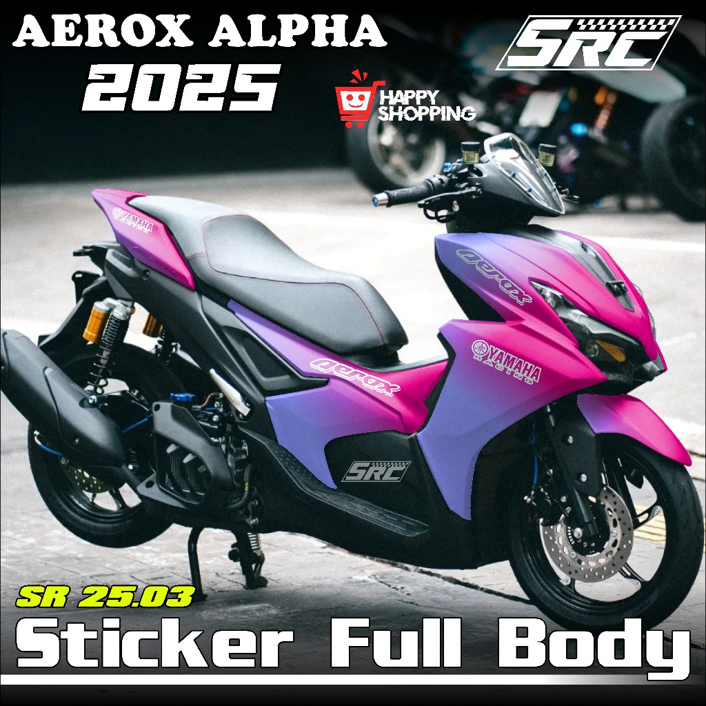 2025 Full Body Yamaha Aerox Alpha Turbo Sticker Sticker Decal Aerox ...