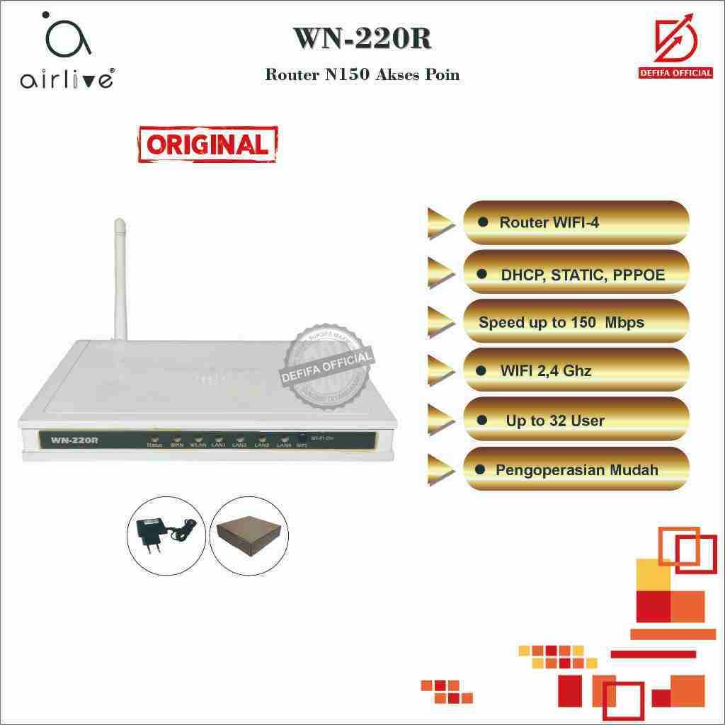 AirLive WN-220R N150 Wireless Wifi Router Modem | Shopee Philippines