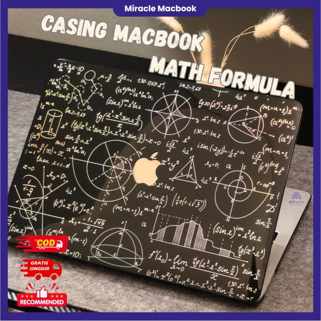 MacBook Embossed Premium Case with Math Formula Motif - New Air Pro 13 ...