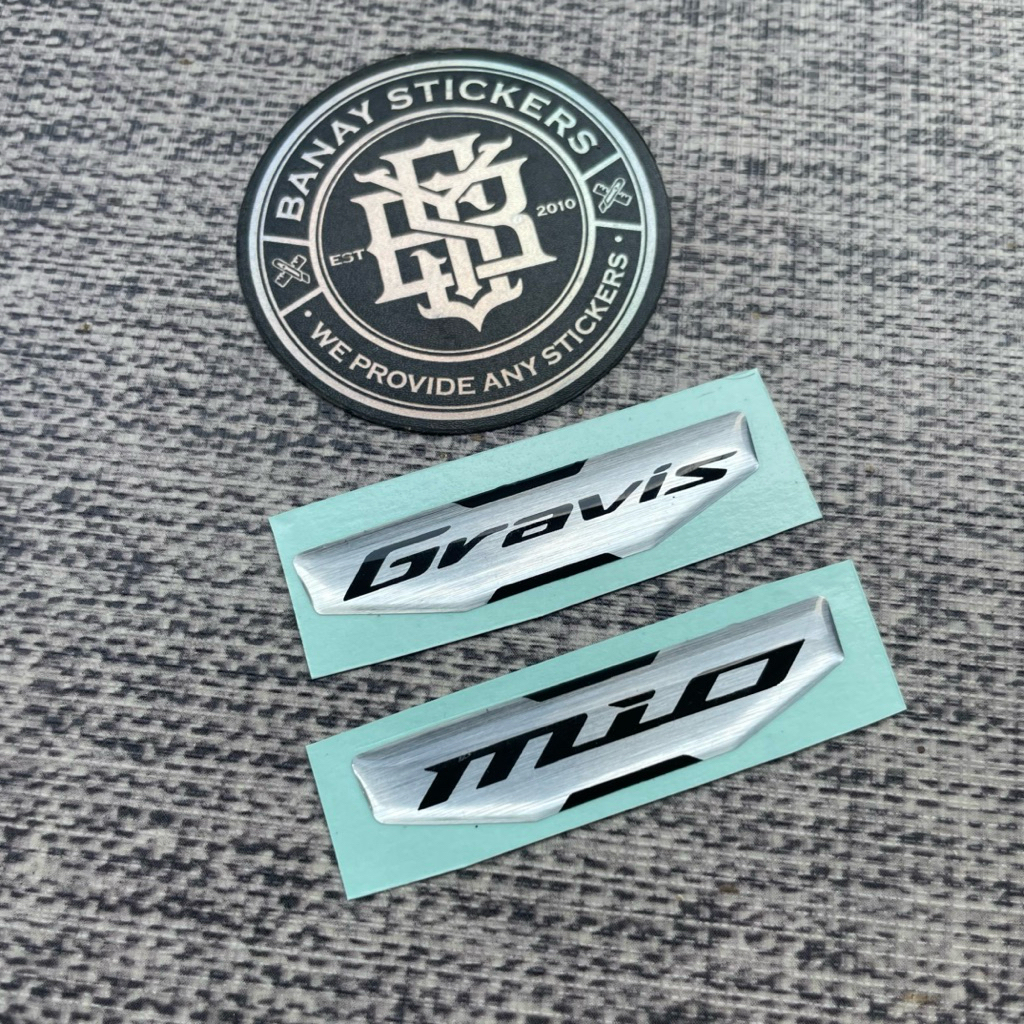 Mio Gravis Emblem Sticker embossed | Shopee Philippines