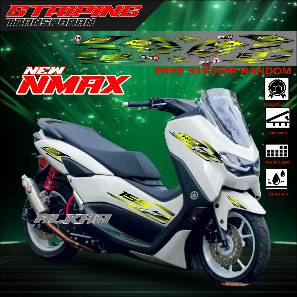 YAMAHA NMAX NEW TRANSPARENT STRIPING VARIATIONS ALL NEW NMAX ...