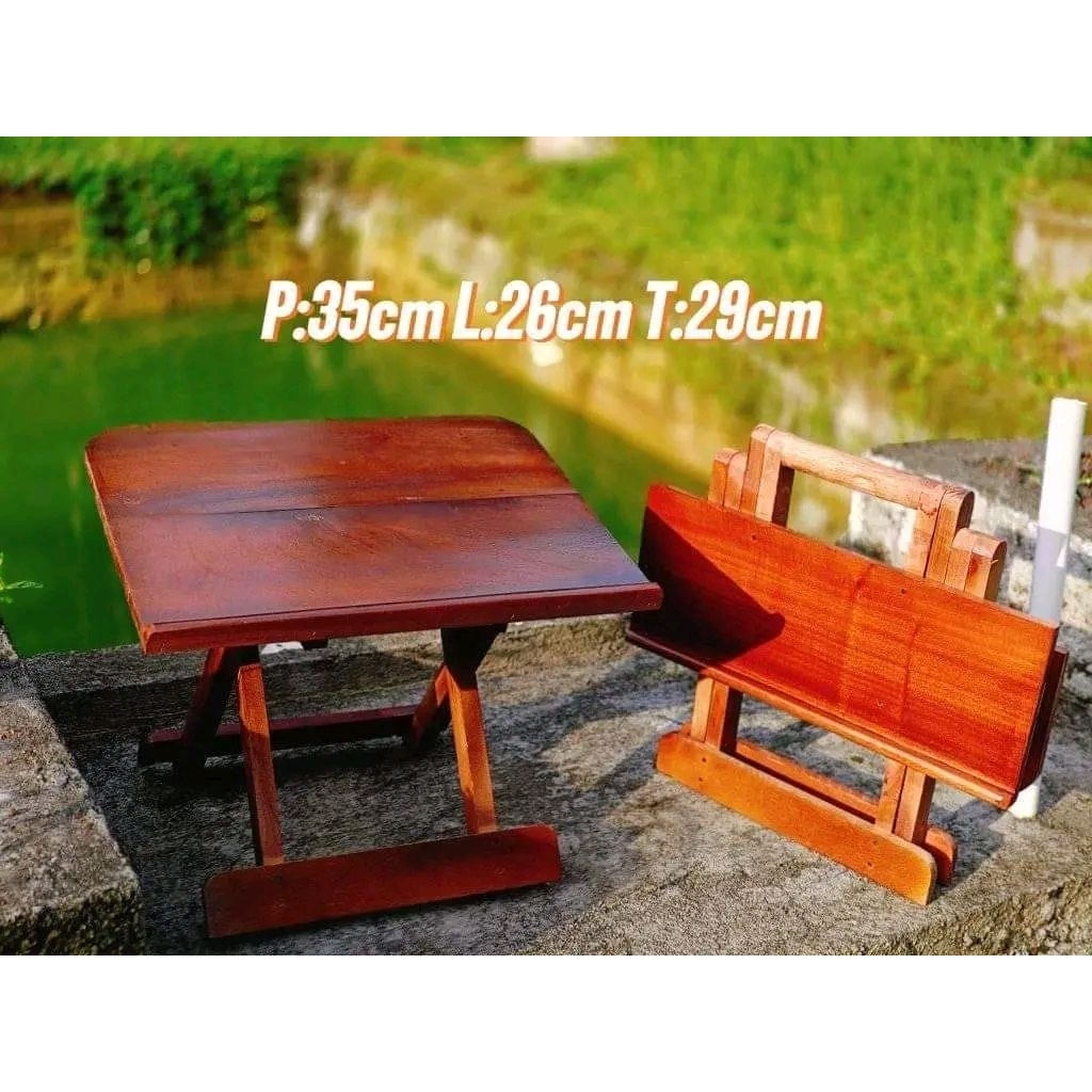 Rehal table/double-folded Koran folding table with slanted middle part ...